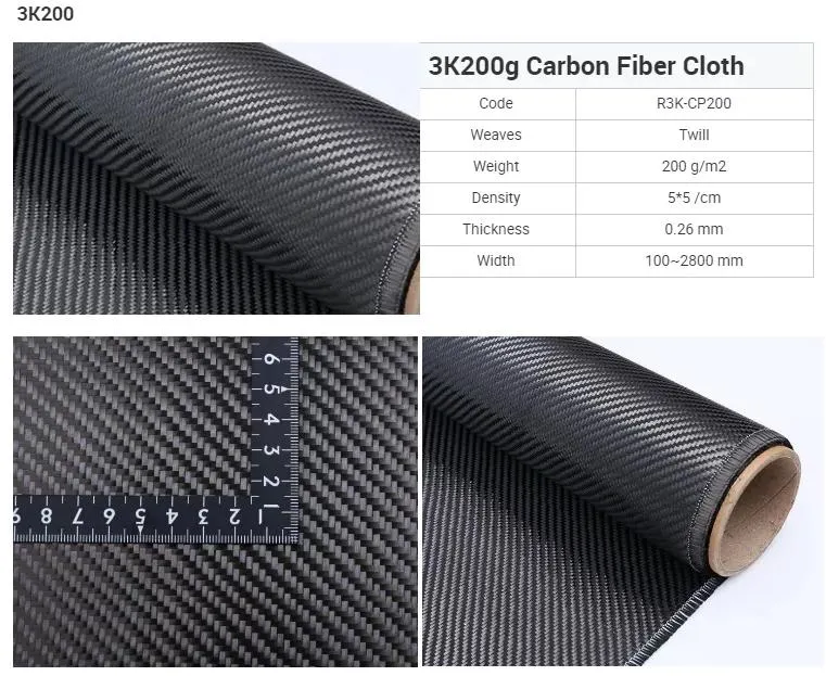 Carbon Fiber Cloth 3K Kevlar 1500d Twill Carbon Kevlar Hybrid Fabric