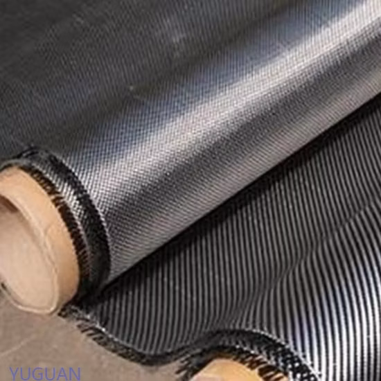 China Factory Jacquard Pattern Honeycomb 3K 240g Yellow Color Hybrid Carbon Fiber Fabric Cloth Roll