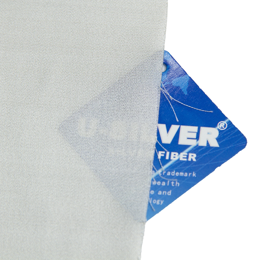 Silk-Silver Anti-Radiation Emf/RF Shielding Silver Fiber Fabric Printed