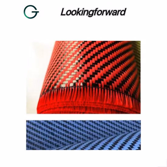 Pano híbrido de fibra de aramida de carbono em forma de H em forma de H de fábrica da China Tecido híbrido Kevlar com a melhor qualidade