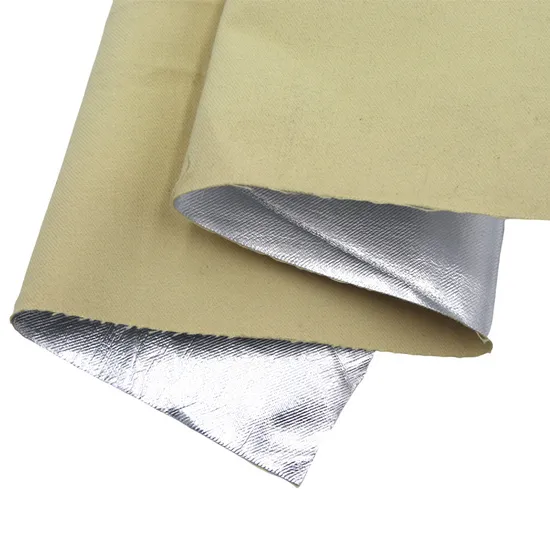Tecido de aramida aluminizado Kevlar refletivo de calor 19 oz