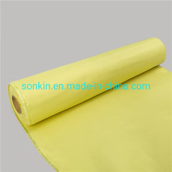 Tecido resistente ao fogo 1500d 200GSM Kevlar PARA Aramida retardante de chamas