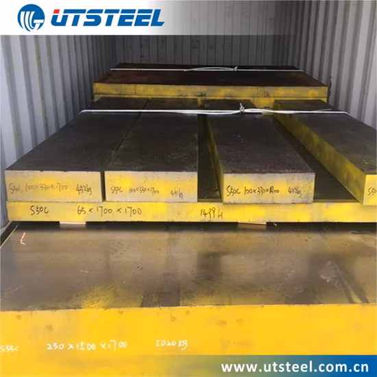 S50c/1050/C50 Molde de carbono laminado a quente Molde de injeção de aço Hb≤ 210 Materiais de almofada de matriz fria