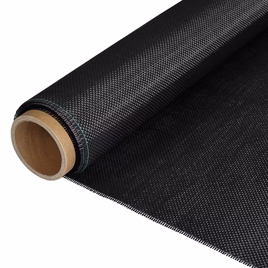 Venda imperdível de fábrica na China Tecido híbrido de alta qualidade 3K Kevlar amarelo liso sarja colorida fibra de carbono 200GSM para carro